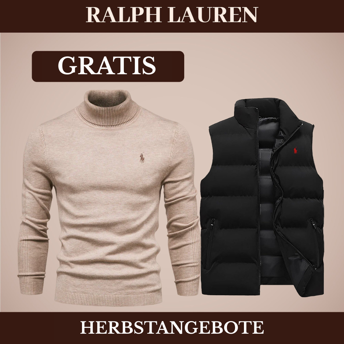 RL Weste + Gratis-Pullover (LAGERRÄUMUNG)