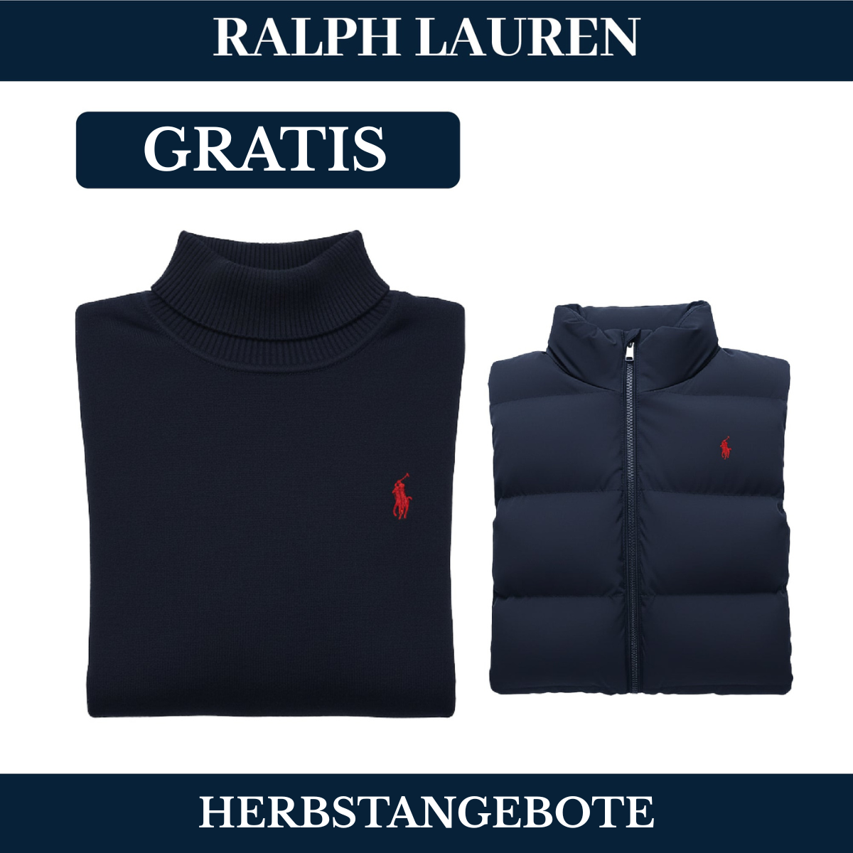 RL Weste + Gratis-Pullover (LAGERRÄUMUNG)