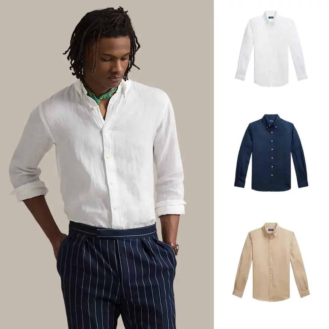 Kaufen Sie 1, erhalten Sie 3 – Klassisches Leinenhemd